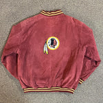 Vintage Pro Player Washington Redskins Suede Bomber Jacket