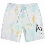 Men's Air Jordan Tie Dye Logo Knit Shorts Green