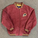 Vintage Pro Player Washington Redskins Suede Bomber Jacket