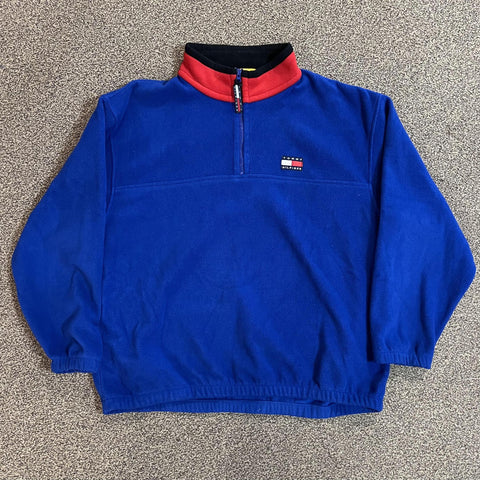 Vintage Tommy Hilfiger Quarter Zip Fleece Sweatshirt